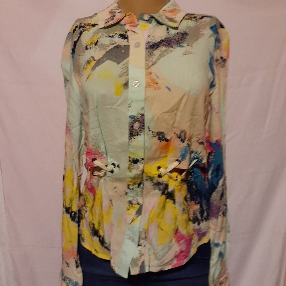 New Floral Long sleeves Blouse